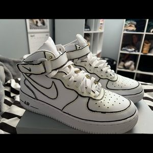 Custom Nike Mid Air Force 1s